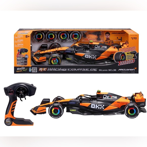 McLaren Lando Norris 1:10 Formula 1 Racing RC 2 Speed R/C Motor 4 Racers